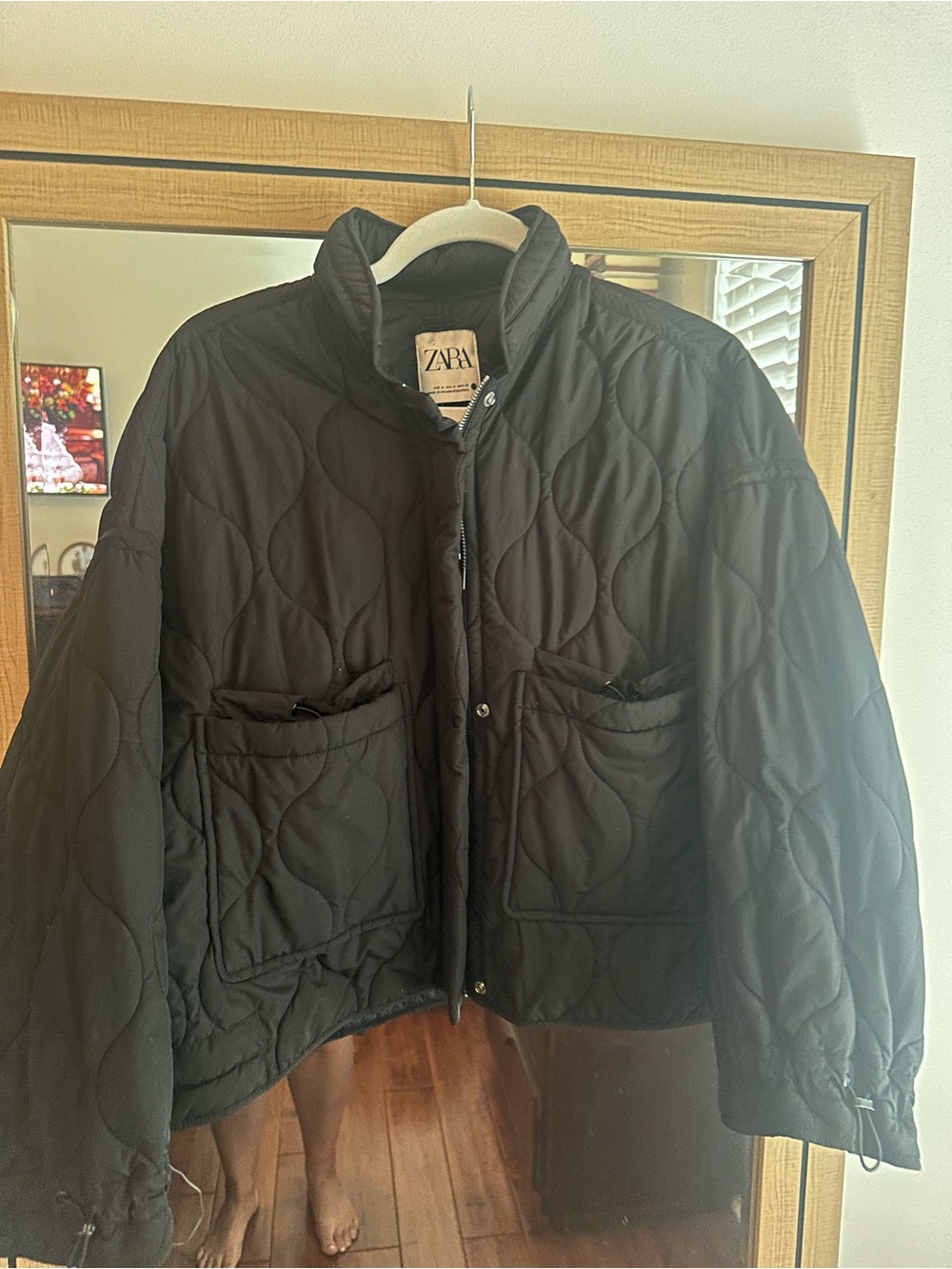 Zara Black Quilted Jacket